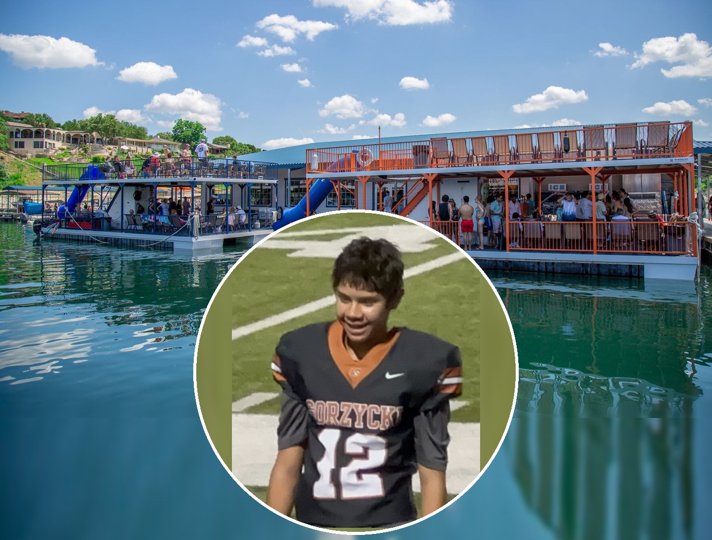 Ronnie with the Lakeway party barge